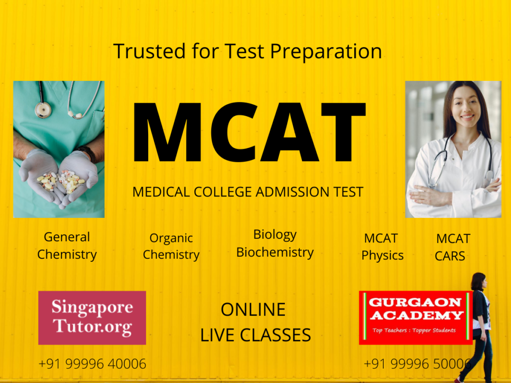 MCAT ONLINE TUTOR TUITION TEACHER TUTORING INDIA USA