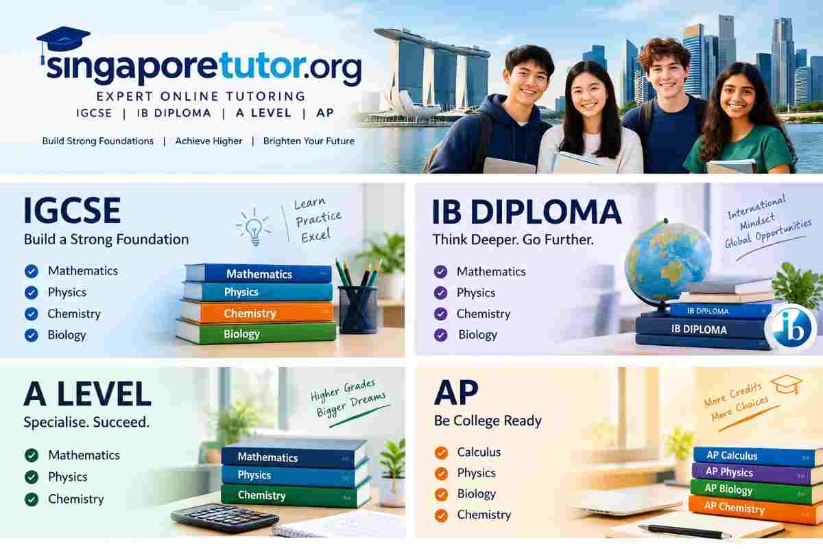 SingaporeTutor Cambridge IGCSE Additional Mathematics 0606